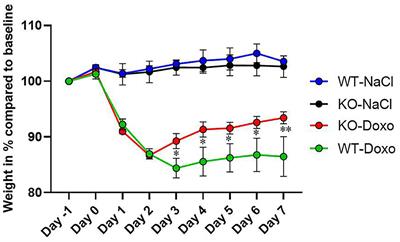 Peptidoglycan Recognition Peptide 2 Aggravates Weight Loss in a Murine Model of Chemotherapy-Induced Gastrointestinal Toxicity